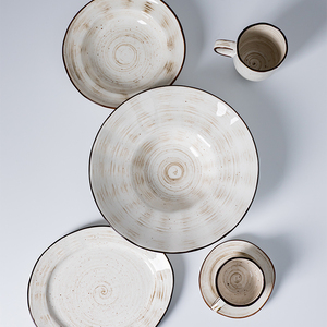 Plato de Porcelana Redondo Blanco Texturizado de 9 Pulgadas con Logotipo Personalizado al por Mayor de P&T para Restaurantes y Hostelería - Product Image 4
