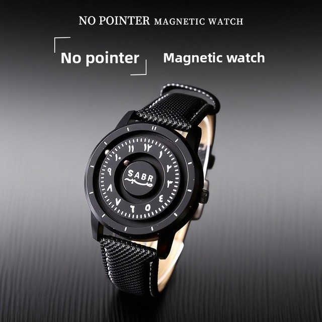 Magnetic Watch Men's Quartz 40mm Waterproof Expression Valentine's Day Gift Boyfriend Personalized Creative Floating Wristwatch