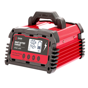 เครื่องชาร์จแบตเตอรี่รถยนต์ 12V 24V แบบอัจฉริยะ ซ่อมแซมแบตเตอรี่ตะกั่วกรดด้วยระบบพัลส์ พร้อมหน้าจอแสดงผล ใช้ได้กับแบตเตอรี่มาตรฐาน - Product Image 2