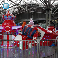 Nouveau design pas cher prix Joyeux Noël Parc à Thème Jeux Rotation Père Noël Autocontrôle Avion Attractions Pour Enfants