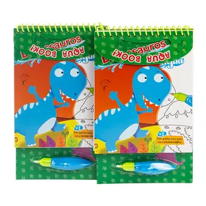 Libro para colorear con agua para niños, personalizado, a todo Color, con bolígrafo para garabatear