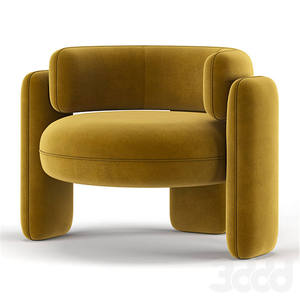 Fauteuil simple de luxe américain, design minimaliste italien, chaise de salon pour la décoration intérieure - Product Image 4