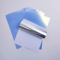 20 feuilles d'étiquettes autocollantes A4, brillantes ou mates, en PET argenté, pour imprimante jet d'encre, papier autocollant en vinyle