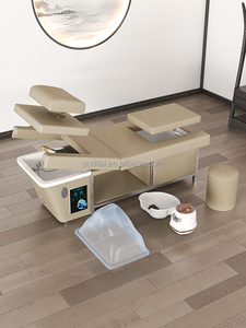 เก้าอี้สปาหัวแชมพูแบบไทยญี่ปุ่นที่ทันสมัยเก้าอี้ร้านเสริมสวยหนังสังเคราะห์แบบมืออาชีพถังเก็บน้ำหรูหราสปา - Product Image 3