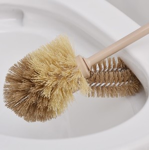 Cepillo de limpieza para inodoro de fibra de coco natural y ecológica con mango largo de haya - Product Image 5