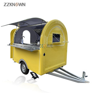 Camión de barbacoa de 220CM de largo, carro de quiosco, canino caliente, remolque expendedor de café, remolque móvil para comida de calle al aire libre, caravana - Product Image 3