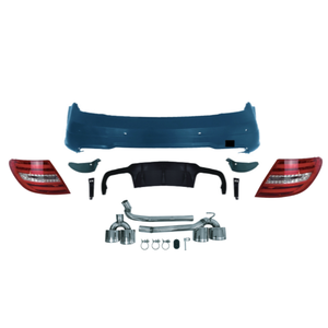 Kit carrosserie <span class=keywords><strong>AMG</strong></span> <span class=keywords><strong>C63</strong></span> neuf pour <span class=keywords><strong>Mercedes</strong></span>-Benz Classe C <span class=keywords><strong>W204</strong></span>, modification et amélioration, pare-chocs avant et arrière. - Product Image 5