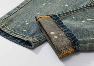 <span class=keywords><strong>Jeans</strong></span> a Gamba Dritta Personalizzati per <span class=keywords><strong>Uomo</strong></span>, Tendenza Autunno-Inverno, Lavati, Alla Moda, Versatili, Pantaloni Casual - Product Image 6