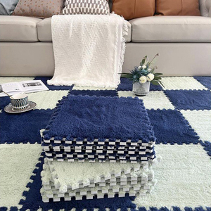 30CM * 30CM <span class=keywords><strong>Tapis</strong></span> Mousse Eva Mousse Velours Bébé Carrelage de Sol en Peluche <span class=keywords><strong>Puzzle</strong></span> Enfants <span class=keywords><strong>Tapis</strong></span> de Jeu Adhésif 1CM Moelleux <span class=keywords><strong>Epais</strong></span> EVA - Product Image 4