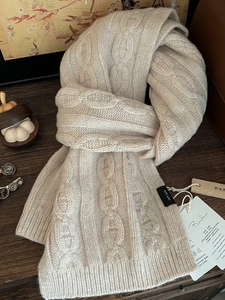 Écharpe pour femme <span class=keywords><strong>en</strong></span> <span class=keywords><strong>laine</strong></span> australienne 100% premium, écharpe d'hiver classique <span class=keywords><strong>en</strong></span> tricot torsadé, écharpe rétro rouge Ancona de style britannique, chauffe-<span class=keywords><strong>cou</strong></span> chaud - Product Image 4