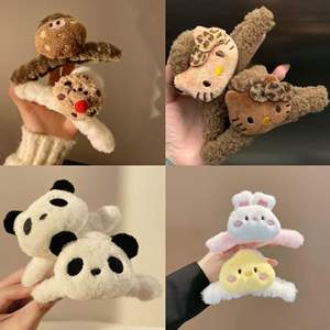 Stile coreano carino squalo forcina Double-face KT fermaglio per capelli materiale di acetato di alto valore Design dei cartoni animati della ragazza dolce - Product Image 2