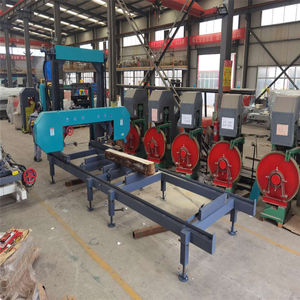 Scie horizontale Scierie industrielle portable Machine de découpe de dalles de bois de 60 pouces avec remorque - Product Image 2