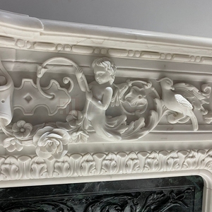 White Marble <strong>Fireplace</strong> Modern Electric Indoor <strong>Fireplace</strong> <strong>Tv</strong> <strong>Stand</strong> - Product Image 6