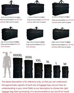 Sac de rangement pliable et résistant à l'humidité en tissu non tissé écologique 32L pour vêtements, couettes et déménagement - Product Image 2