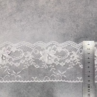 Dentelle en polyester et nylon non extensible, garniture en dentelle pour vêtement ecclésiastique
