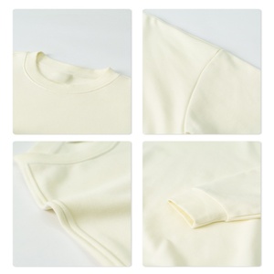 TKAN66D vente en gros personnalisé sérigraphie 100% coton col rond sweat hommes surdimensionné pull décontracté sweats à capuche - Product Image 3