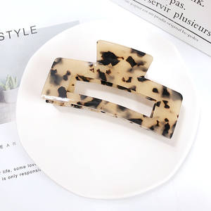 Pinces à cheveux ABS pour femmes, 10.5cm, mode OEM Ins, pas cher, <span class=keywords><strong>queue</strong></span> <span class=keywords><strong>de</strong></span> <span class=keywords><strong>cheval</strong></span>, acide acétique, grosses griffes - Product Image 6