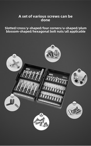 Juego de destornilladores de mano multifunción OEM personalizados MSD para el hogar, adaptador de broca hexagonal, funda de enchufe, embalaje de estuche rígido de 3 años - Product Image 3