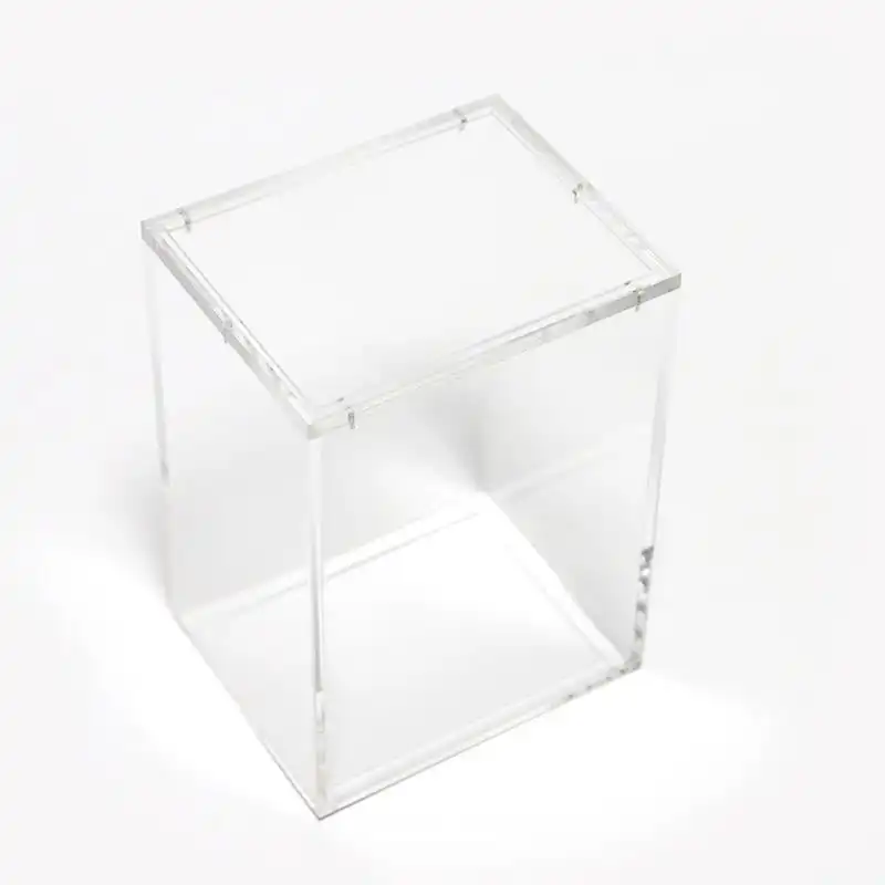 5mm dày Acrylic 4 "Pop bảo vệ Stackable perspex con số Bộ sưu tập đồ chơi hiển thị trường hợp với nắp từ