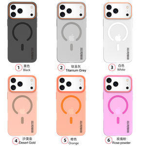 Cho iPhone 17 <span class=keywords><strong>Pro</strong></span> Max full-pc Case-Mờ Matte kết thúc, không dây <span class=keywords><strong>Mag</strong></span> sạc, giọt-edged ống kính, moq 10 - Product Image 6