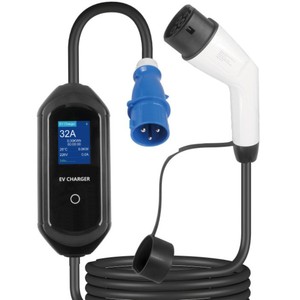 Câble de chargeur EV de type 2 Zhongshan Wenda avec écran LCD, station de charge portable - Product Image 1