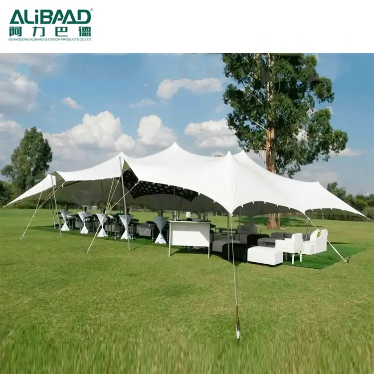 12x24 الأفريقية فليكس حديقة ديكو خيمة قابلة للمد ل 150 شخص الزفاف الحدث كبيرة في الهواء الطلق سرادق حزب البدو خيمة عامود للبيع
