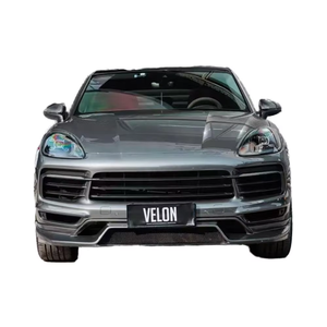 Nouveau kit carrosserie en fibre de carbone pour Porsche Cayenne, comprenant un diffuseur avant, un spoiler et des jupes latérales en fibre de carbone sèche, pour un style amélioré. - Product Image 1
