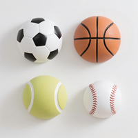 Porte-encens créatif en forme de ballon de sport, encensoir en résine (football, basketball, tennis, baseball), décoration de bureau, 1,5x1,5x1,5 pouces