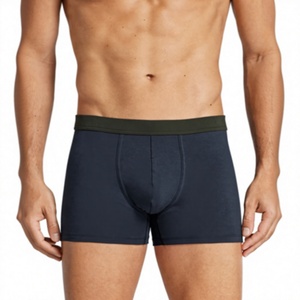 Comfortable Men's Cotton Spandex <b>Boxer</b> Briefs Quick Dry Mid-Rise <b>Custom</b> Logo OEM ODM Private Label - Product Image 3