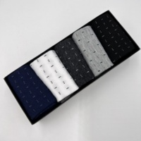 Lot de 5 paires de chaussettes pour hommes, en coton, avec motif classique et personnalisé, vente en gros