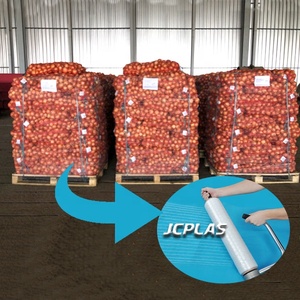 Độ giãn dài cao màu đỏ nhựa căng Pallet bọc lưới căng ổn định tải an toàn cho vận chuyển hàng hóa màu bảo vệ - Product Image 6