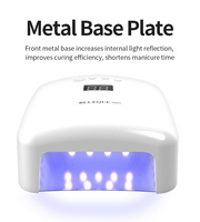 Séchoir à ongles professionnel avec emballage personnalisé, 45 perles LED UV, 4 vitesses, détection infrarouge, écran LCD pour revendeurs en ligne