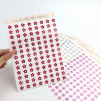 Feuilles d'autocollants en vinyle découpés sur mesure, autocollants lettres colorées DIY