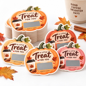 Halloween Trick or Treat Digital Printing Gloss Varnish Ghost Christmas Scratch off Game Cards for Activities - Product Image 4
