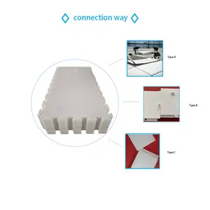 Patinoire synthétique de qualité supérieure uhmwpe/carreaux de sol de hockey sur glace