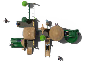 Thiên nhiên <span class=keywords><strong>Treehouse</strong></span> LLDPE chơi ngoài trời đặt trẻ em trượt sân chơi để bán gần tôi - Product Image 3