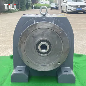TILI R Series Customization Quality Helical Foot Mounting Inline Helical Speed Reducer Shaft Reverse Transmission Gearbox