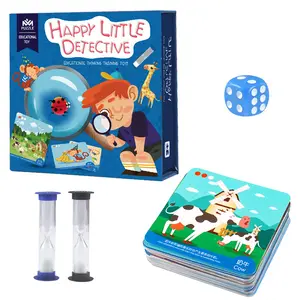 2023 New Arrival Children Wooden Joy Detective Set Thinking Training Game Educational Memory Lreaning Toys For Kids