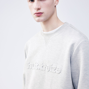 Nueva llegada de ropa informal personalizada etiqueta privada hombres sudaderas/manga larga liso equipo nuevo estilo hombres sudadera - Product Image 2