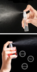 Đẹp vuông màu đen mờ rỗng sang trọng hình chữ nhật chai nước hoa thủy tinh với hộp - Product Image 2