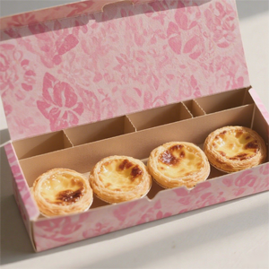 Vente en gros logo personnalisé boîte de boulangerie en carton sans danger pour les aliments emballage <span class=keywords><strong>rose</strong></span> papier personnalisé boîte de <span class=keywords><strong>pastel</strong></span> - Product Image 5