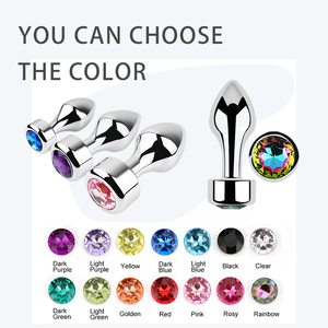 SEXBAY 2024 Yeni S/M/L Kristal Yuvarlak Elmaslar Renkli Elmaslar Seçilebilir Popo Fişi Metal Popo Fişi Erkek ve Kadın Seks Ürünleri - Product Image 2