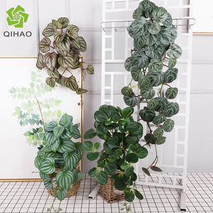Qihao Artificial Vine Plant Wall Green Leaves Hanging <b>Basket</b> Fake Plant Indoor Decoration Multi Piece Package High Simulation - Product Image 1