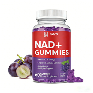 Gummies NAD+ ODM/OEM pour la croissance des cheveux, personnalisables, 60 unités, produit de santé anti-âge - Product Image 1