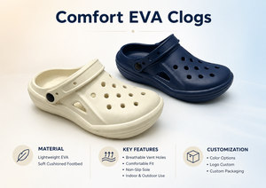 Sabots en EVA pour hommes - Antidérapants, légers, respirants, semelle souple, style jardin, toutes saisons, chaussures en EVA pour hommes - Product Image 6
