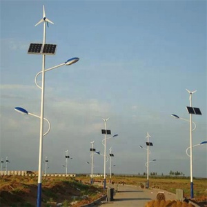 High Brightness IP67 <b>LED</b> 8m 60w Wind Solar Hybrid Street <b>Light</b> for Road - Product Image 3