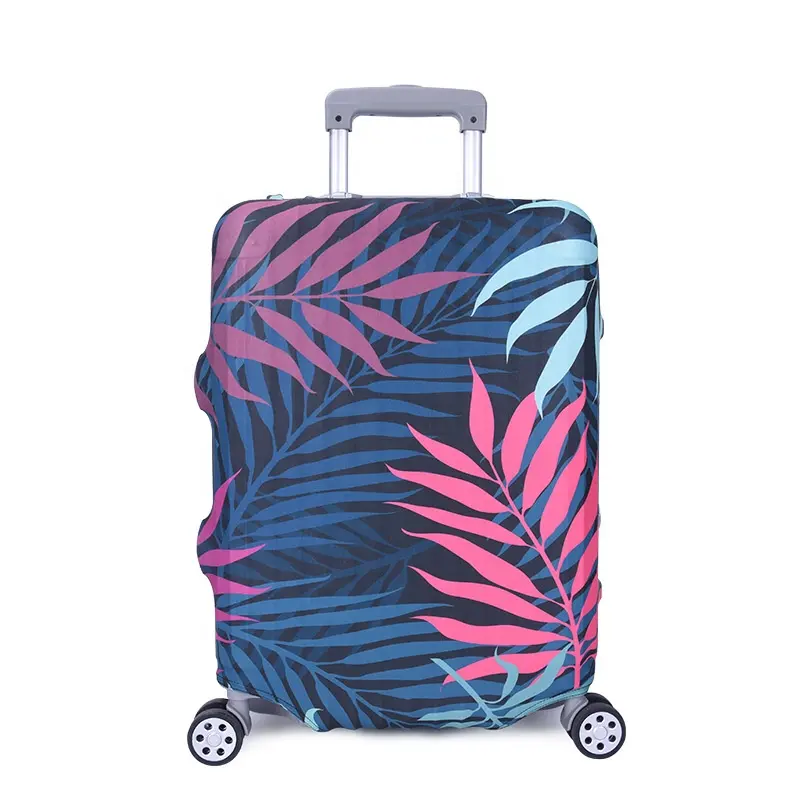 Colorful trolley travel luggage protector cover