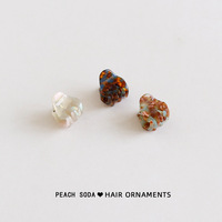 Mini pince à cheveux en acétate mignonne et élégante pour franges latérales et frontales