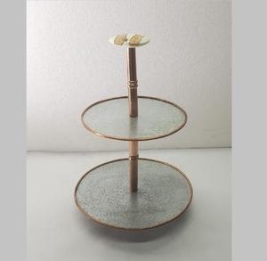 Nouveau support de gâteau en plaque galvanisée écologique avec bouton en résine outil de cuisine de style Ins rond pour la cuisson et la décoration - Product Image 2