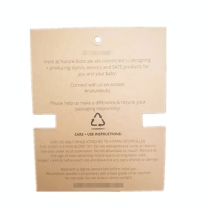 Custom Printed Cardboard Paper Header Card, Backing Card Printing